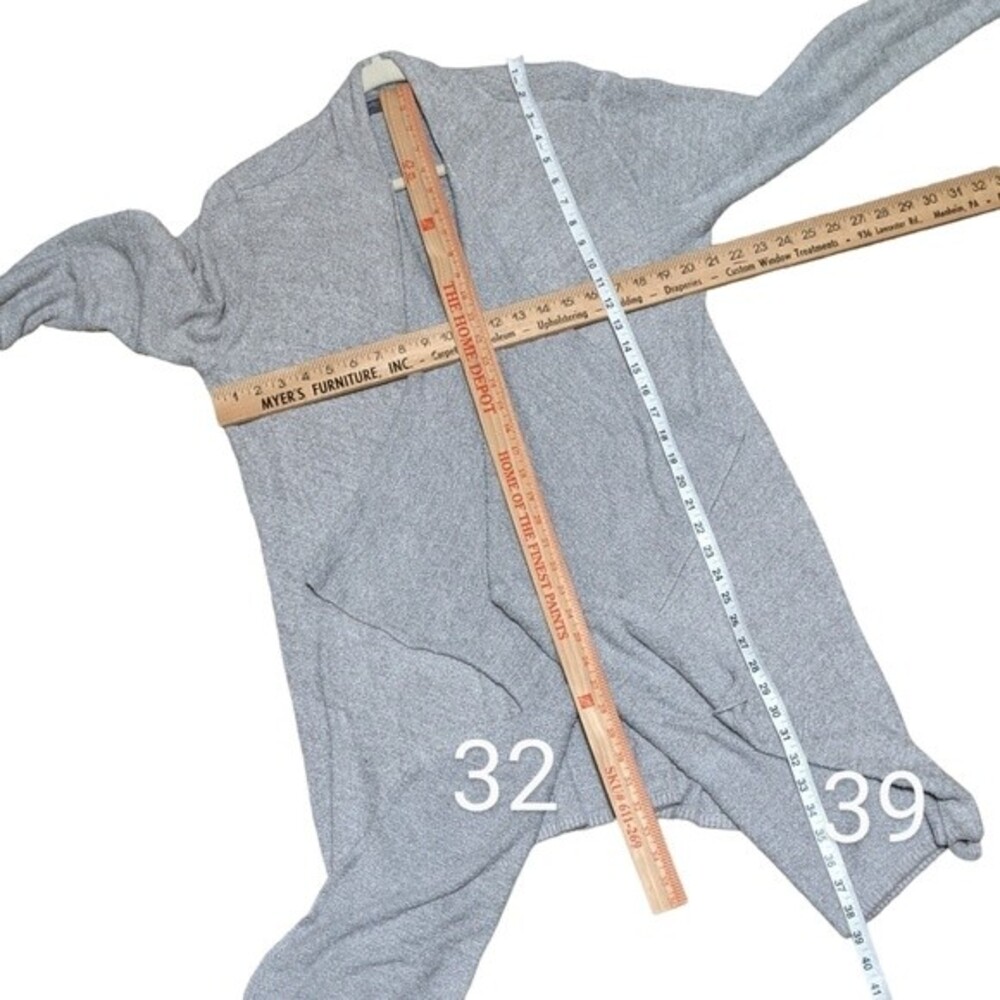 Barefoot Dreams Cozychic Lite Calypso Wrap cardigan heather pewter size S/M - Picture 4 of 10